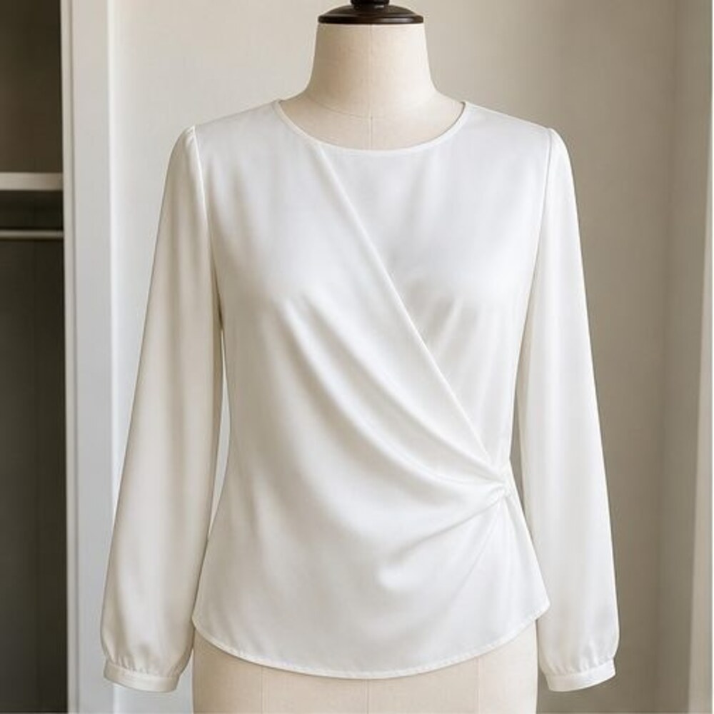 White Puff Sleeve Top